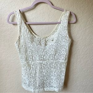 Vintage Coquette Slip Lace Tank Top